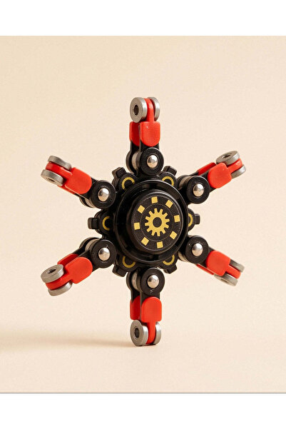 REDTAG Black and Red Wacky Tracks Fidget Spinner