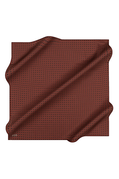 Aker Burgundy 90X90 Silk Twill Scarf