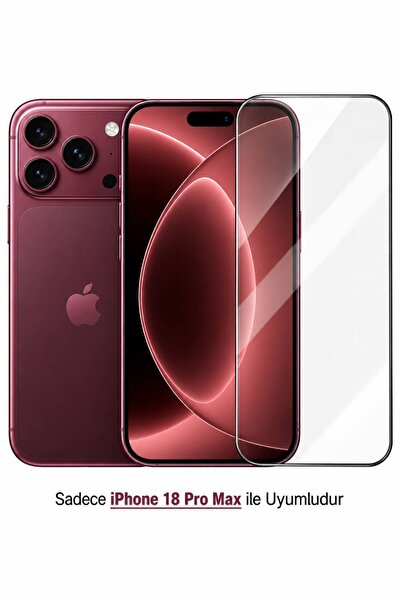 n noppax İphone 18 Pro Max Ekran Koruyucu Cam 6D Ekran Koruyucu Kırılmaz ekran