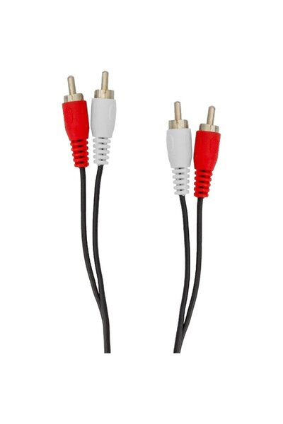 SBOX CAB00212 audio cable, 2 x RCA - 2 x RCA, 1.5 m, Black