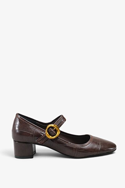 İNNABUTİKK Rania Women's Casual Shoes - Brown Crocodile