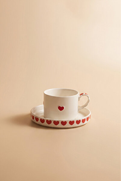 Karaca Sweetheart Kalp Detaylı Çay Fincan Takımı 195 ml