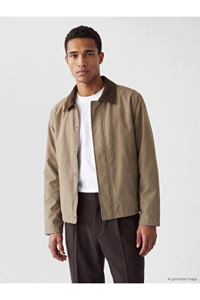 LC Waikiki Regular Fit Velvet Collar Men's Coat