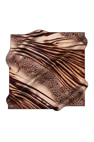 Aker Burgundy 90X90 Silk Twill Scarf
