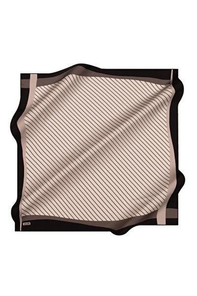 Aker Gümüş 90X90 İpek Twill Eşarp