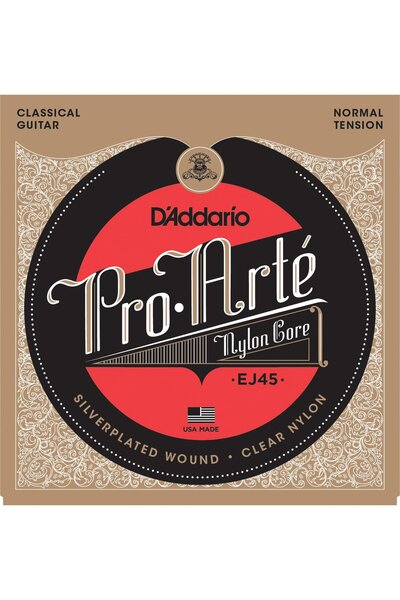 Daddario EJ45 PRO-ARTE KLASİK GİTAR TEL SETİ, SILVERPLATED WOUND, NORMAL TENSION