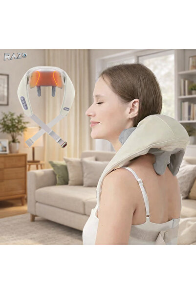 Razo Aparat masaj gat si umeri RAZO, Wireless, Hands-free, Incalzire, Masaj r...