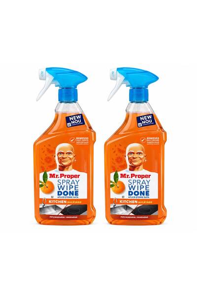 Mr Proper Σετ 2 τεμαχίων 800 ml Mr. Σπρέι απολιπαντικό για μανταρίνια με αντλία