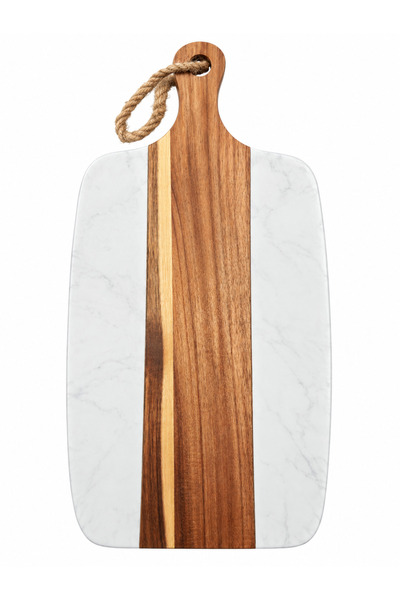 Generic Brand Kitchen chopping board and serving platter with handle and cord...