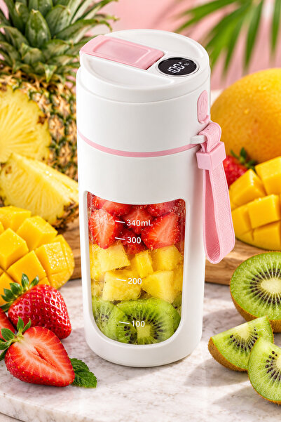 DealsReall Portable Blender 340 ml with 8 Stainless Steel Blades, 22000 RPM, ...