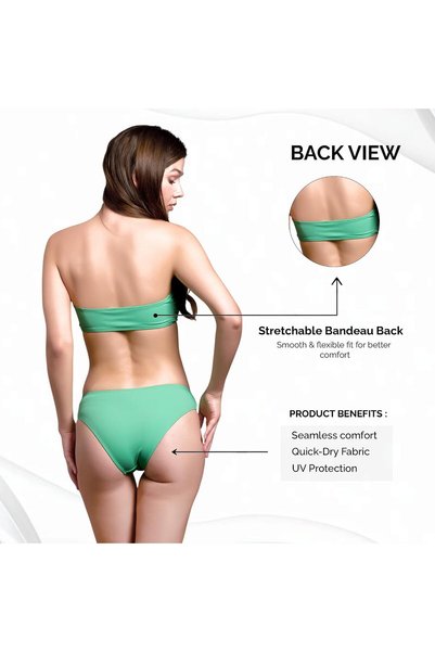 Okapi Bandeau Bra | Bikini Panty Set | Women's Beach Swimwear