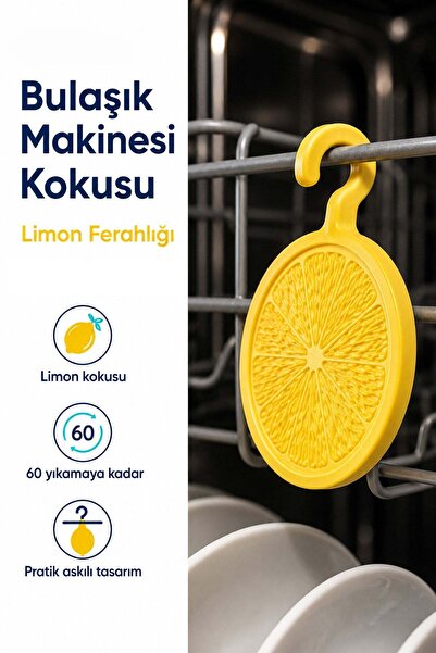 omilife Bulaşık Makinesi Koku Giderici Ferahlatıcı Elma Nane Limon Kokulu Askılı Aparat