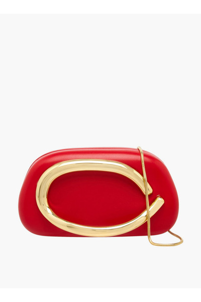 FAV Metallic Accent Clutch with Detachable Chain Strap