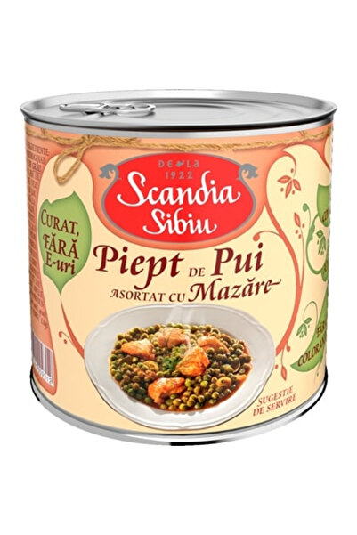 Scandia Piept de pui asortat cu mazăre, Sibiu, 400 g