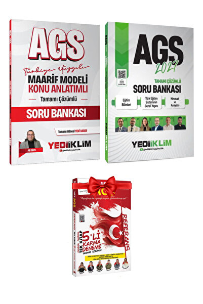 Yediiklim Yayınları 2027 MEB-AGS Maarif Modeli Konu Anlatımlı Soru Bankası - AGS Soru Bankası - 5'li Karma Deneme