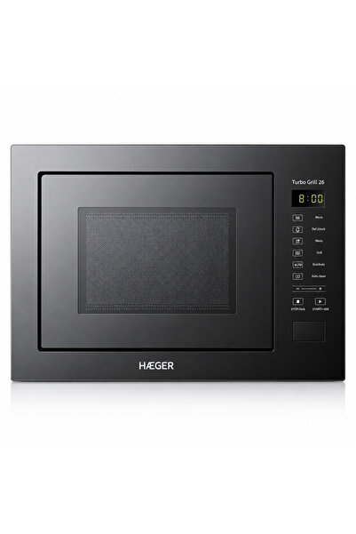 HAEGER Εντοιχιζόμενος φούρνος μικροκυμάτων TURBO GRILL, χωρητικότητα 26L, ισχ...