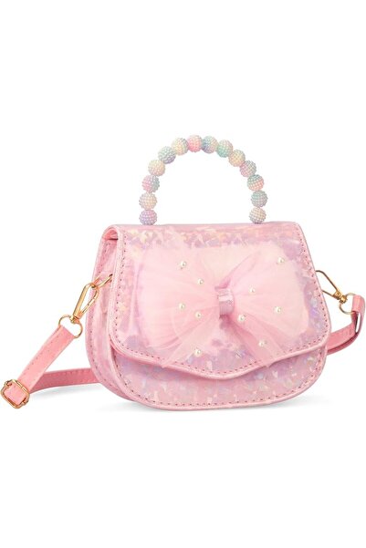 TERRIFI Kids Handbag for Little Girls with Bowknot and Pearl, Handle Crossbod...