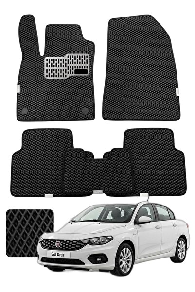 Evanotion Fiat Egea Sedan 2015 ve sonrası Araca Özel Premium Eva Oto Paspas T...