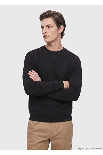 Ramsey Black Plain Sweatshirt