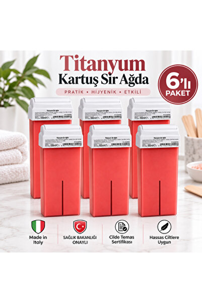 Tanaçan Kartuş Ağda Titanyum 6 Adet