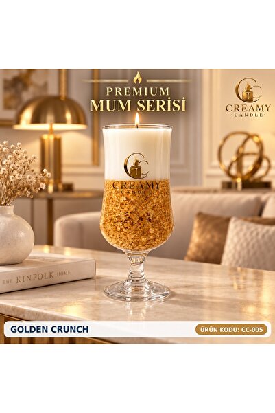 creamy candle golden crunch