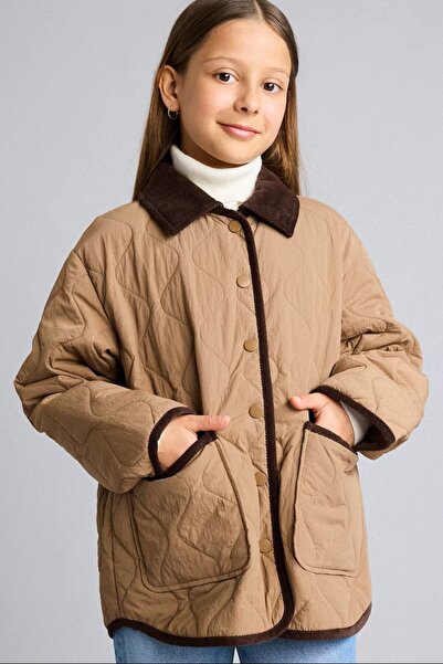 DeFacto Water Repellent Windproof Quilted Jacket Coat Girls