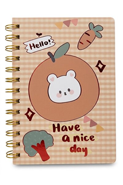 PALTO TASARIM دفتر ملاحظات مزخرف بخطوط حلزونية من Have A Nice Day - دفتر ملاح...