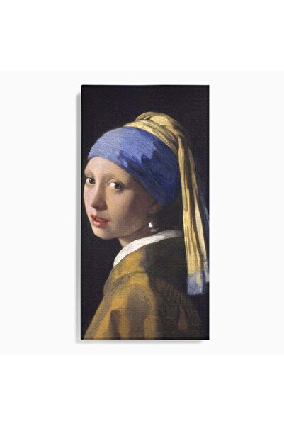 Luxcanva Tablou Canvas Girl With A Pearl Earring 70x140 cm pe Sasiu Lemn Gale...