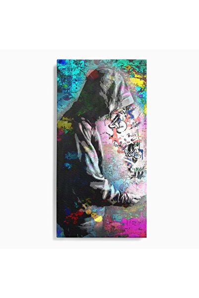 Luxcanva Tablou Canvas Grafitti Boy 50x100 cm pe Sasiu Lemn Dormitor Tanar Baiat