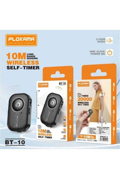 PLOKAMA BT10 Bluetooth Selfie Remote Shutter For Smartphone