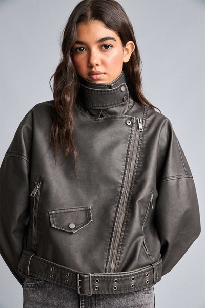 DeFacto Women's Coat H1606Ax/Ar168 Anthra