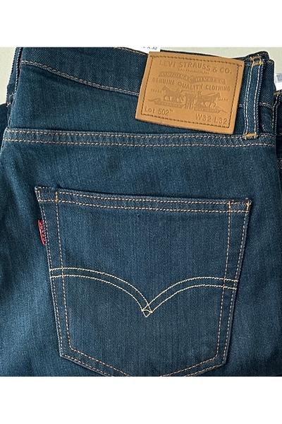 Levi's 502 Taper Lycra Stretch Fabric Men's Jeans--Navy Green Tint--