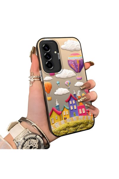 Hontinga Samsung Galaxy A36 5g Compatible Silicone Edge Hard Back Case Balloo...