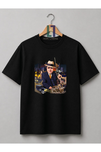PANDORICA Al Kapone retro gangsterska majica sa printom, premium unisex