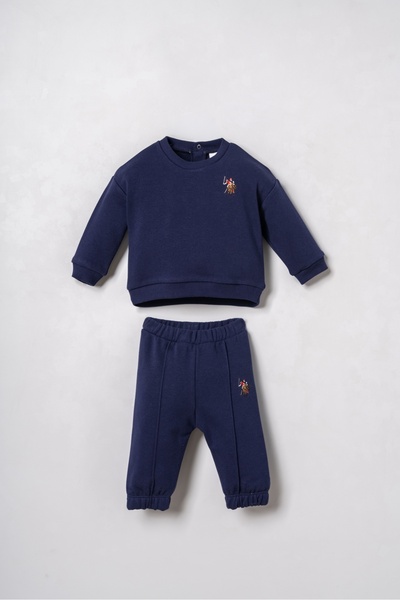 U.S. Polo Assn. Compleu din 2 piese pentru bebeluși, Bluză de trening cu caps...