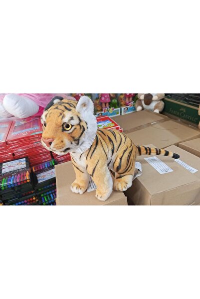 Bengi Store Oyuncak Peluş Uyku Arkadaşı Realistik Oturan Yavru Kaplan Peluş O...