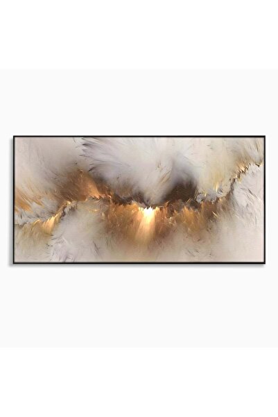 Luxcanva Tablou Canvas Divina Lumina 120x60 cm cu Rama Negru Living Abstract ...