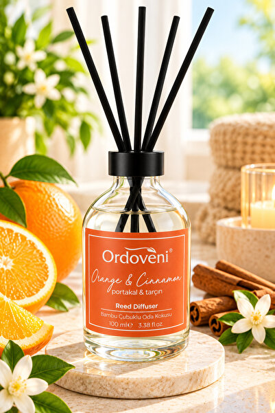 OrdoVeni Portakal & Tarçın Kokulu Bambu Çubuklu Oda Kokusu 100 ML | Sıcak ve ...