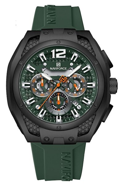 Naviforce Men's Wristwatch, Quartz, Stainless Steel, Water Resistant 30m, Met...