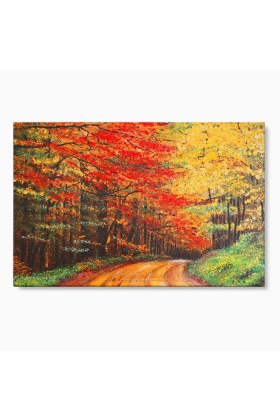 Luxcanva Tablou Canvas Drumul Din Padure 150x100 cm pe Sasiu Lemn Decorativ L...
