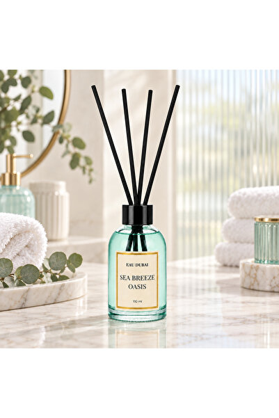 Eau Dubai Odorizant de cameră cu bețișoare, Sea Breeze Oasis, 110 ml