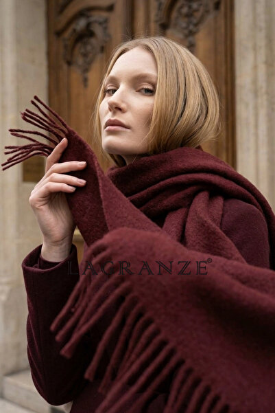 LAGRANZE Extra Soft Textured Women's Scarf/ Shawl with Tassel Detail