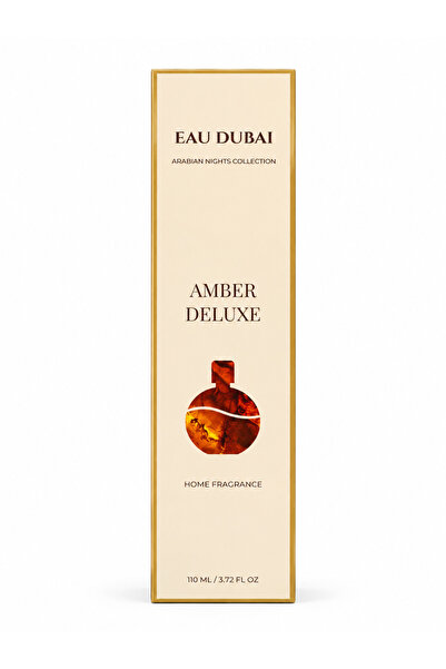 Eau Dubai Odorizant de cameră cu bețișoare, Amber Deluxe, 110 ml