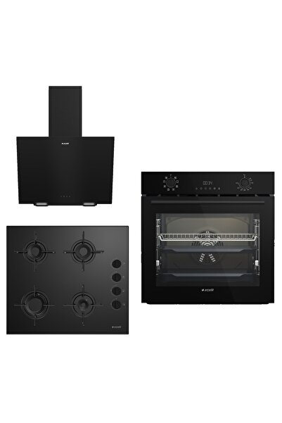 Arçelik New Black Star 3 lü Ankastre Set 686 ( AFC 341 S - OCD T 601-1 ES - A...