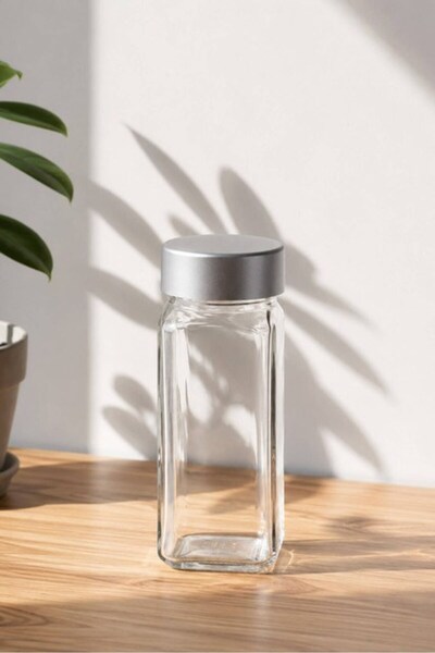 Sarina Glass Premium Kare Cam Baharatlık 140 cc