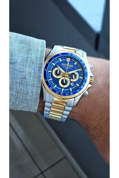 Raymond Rym-0014 Chronograph 316L Stainless Steel - Japanese Mechanical - Men...