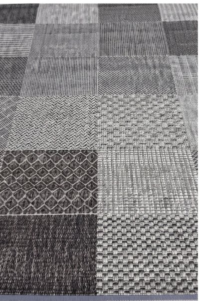 Anatolian Carpet Store Sisal Dokuma Hav Vermez, Leke Tutmaz, Robot Süpürgeye Uygun Modern Antrasit Halı