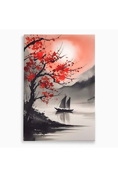Luxcanva Tablou Canvas Plimbare Sub Clar De Luna 50x70 cm pe Sasiu Lemn Livin...