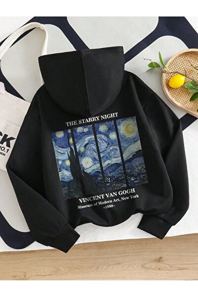barsdepo Van Gogh majica sa kapuljačom sa printom 100% PAMUK | Sa iznenađenje...