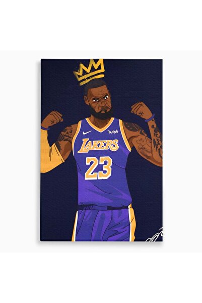 Luxcanva Tablou Canvas Lakers 23 70x100 cm pe Sasiu Lemn Living NBA Baschet